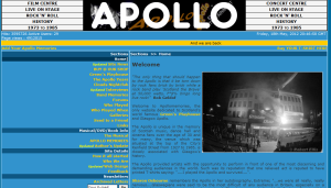 Screenshot from Glasgow Apollo website.